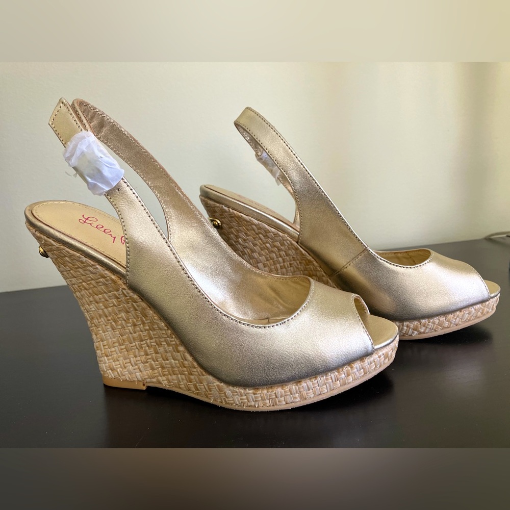 Lilly Pulitzer Gold Sandals